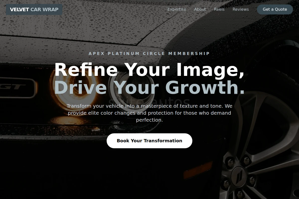 Velvet Car Wrap