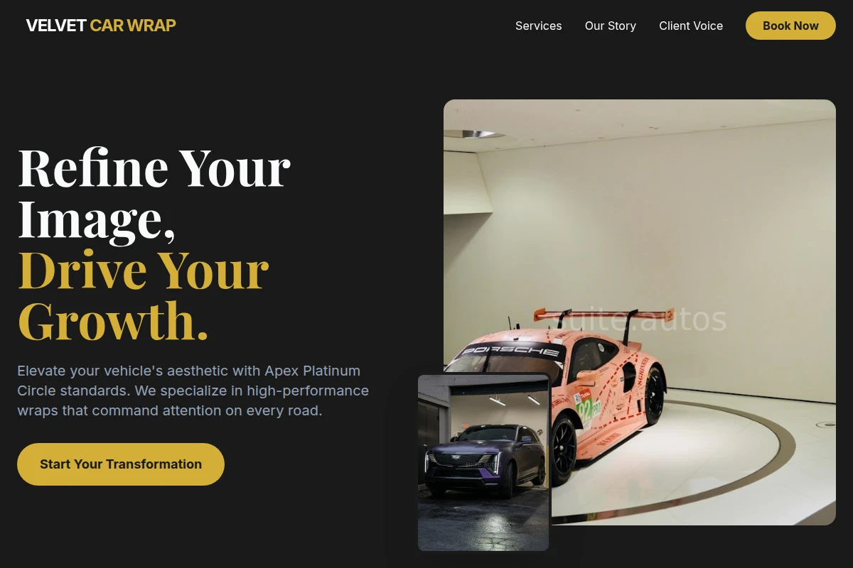 Velvet Car Wrap