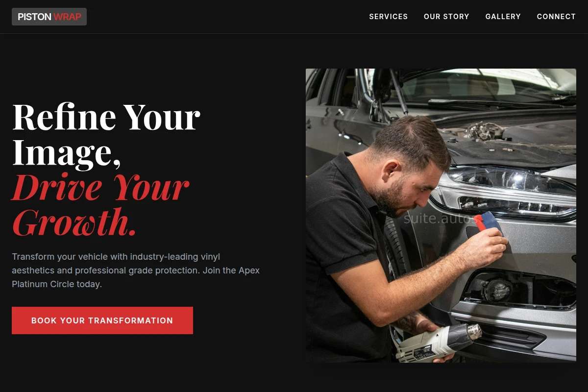 Piston Car Wrap