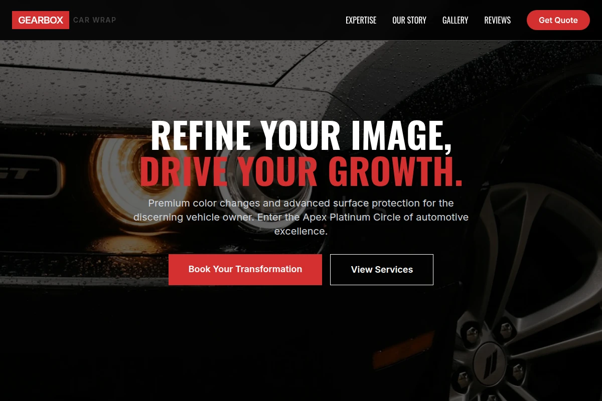 Gearbox Car Wrap
