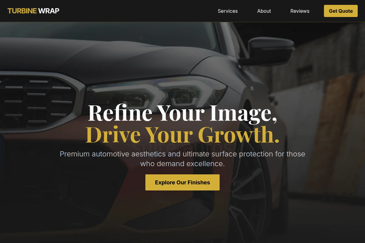 Turbine Car Wrap