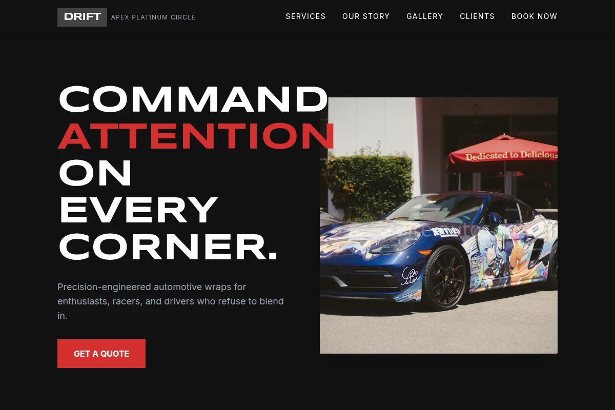 Drift Car Wrap