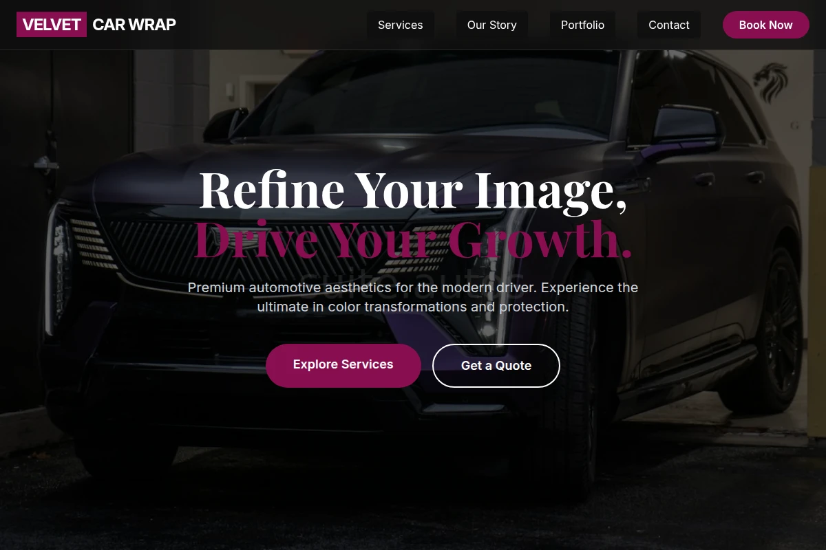 Velvet Car Wrap